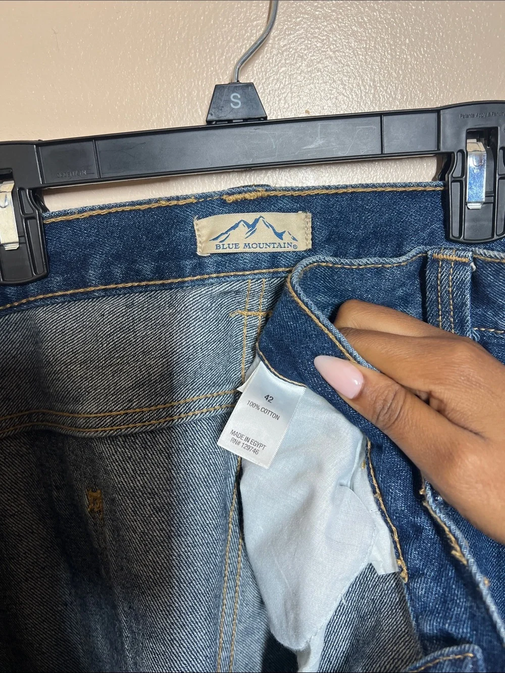 Men's Relaxed Fit Denim Shorts in Dark Blue